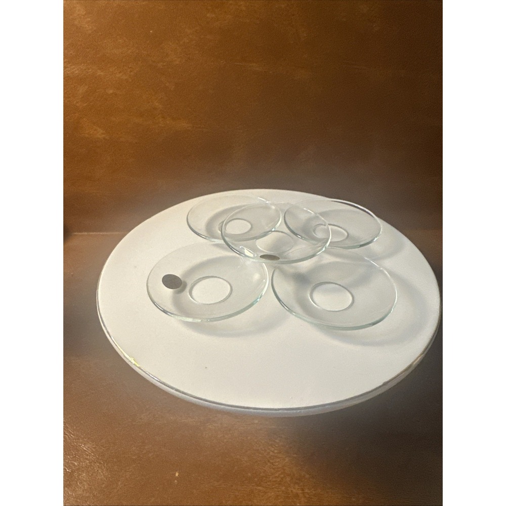 Beacon From Sweden Plain Glass Bobeche, Set of 5